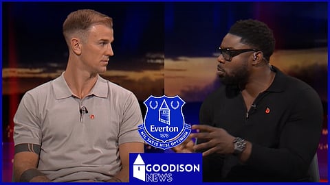 Micah Richards reacts to Everton controversy, Joe Hart agrees. Credit: BBC's Match of the Day