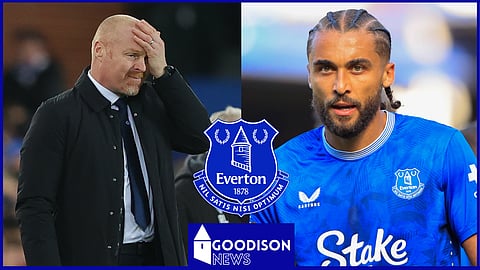 Everton manager Sean Dyche and striker Dominic Calvert-Lewin [Credit: Imago]