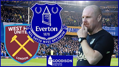 Sean Dyche's Everton drew against West Ham [Credit: Imago]