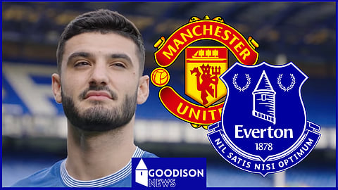 Armando Broja could feature in Everton v Manchester United [Credit: Everton Football Club on YouTube]