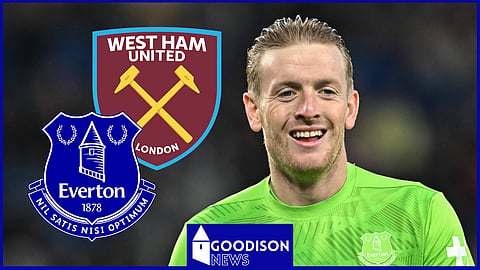 Jordan Pickford has spoken after Everton v West Ham [Credit: Imago]
