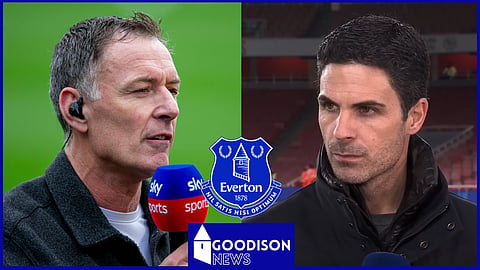 Chris Sutton slams Mikel Arteta comments on Everton after draw v Arsenal. Credit: Imago / Amazon Prime via YouTube