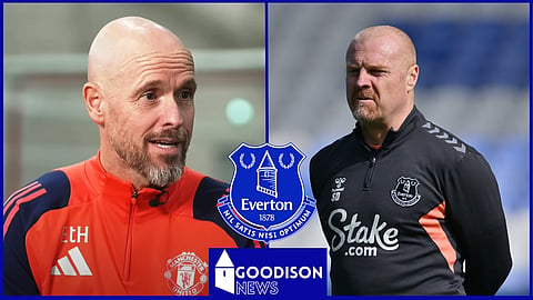 Sean Dyche compared to Erik ten Hag in Everton relegation prediction. Credit: Sky Sports YouTube channel