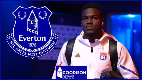 Everton are reigniting their interest in Lyon forward Ernest Nuamah [Credit: Lyon on YouTube]