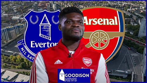 Thomas Partey could have been punished v Everton [Credit: Arsenal YouTube]