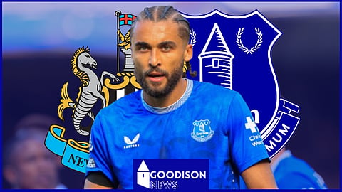 Everton striker Dominic Calvert-Lewin is linked to Newcastle [Credit: Imago]