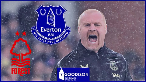 Everton manager Sean Dyche (Credit: Imago). 