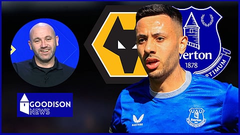 Dwight McNeil performed well for Everton against Wolves (credit: @SkySportsPL on X and Imago)