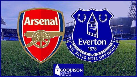 Everton take on Arsenal at the Emirates Stadium.