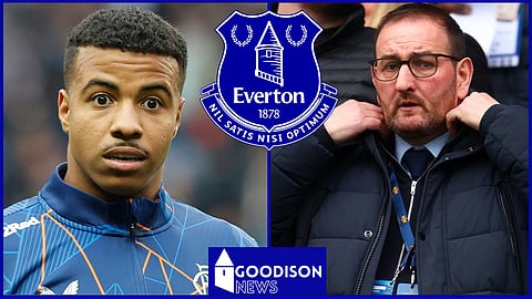 Kevin Thelwell can use an Everton player to get Rangers forward Hamza Igamane [Credit: Imago]