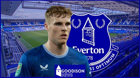 Jake O'Brien could leave Everton in January. (Credit - Imago)