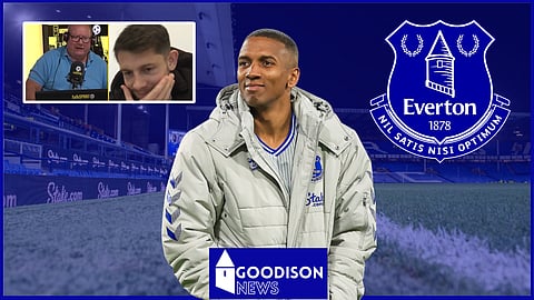 James Tarkowski made a about Everton teammate Ashley Young (Credit: talkSPORT on Facebook)