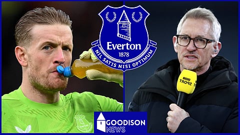 Gary Lineker made a point about Everton goalkeeper Jordan Pickford [Credit: Imago]