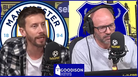 Sam Matterface and Danny Mills reacted to Everton v Man City. (Credit: talkSPORT)