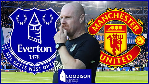 Sean Dyche saw his Everton side lose to Manchester United [Credit: Imago]