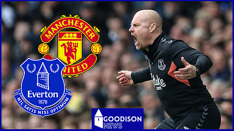 Sean Dyche boiling after what happened in Everton loss v Manchester United. Credit: Imago