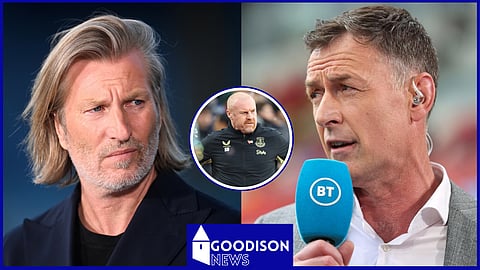 Savage and Sutton discussed Dyche in Arsenal v Everton (Credit - Imago)