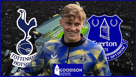 Everton star Jarrad Branthwaite is on Tottenham's radar [Credit: Imago]