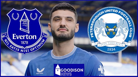 Armando Broja could be missing for Everton against Peterborough (Credit: Everton Football Club on Youtube)