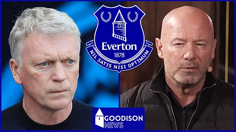 Alan Shearer shares new Everton relegation verdict after David Moyes return [Imago, The Rest is Football]