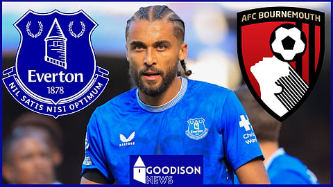 Dominic Calvert-Lewin could leave Everton for Bournemouth. (Credit: Imago)