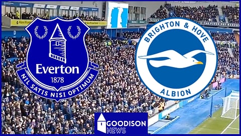 Brighton fans were left outraged against Everton [Credit: Merseyside Police on X]