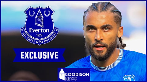 Everton striker Dominic Calvert-Lewin has been linked with a move away from Goodison Park [Credit: Imago]