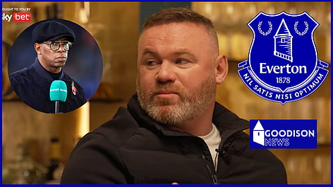 Ian Wright was left shocked by Wayne Rooney's Everton v Leicester prediction {Credit: The Overlap Podcast via YouTube].