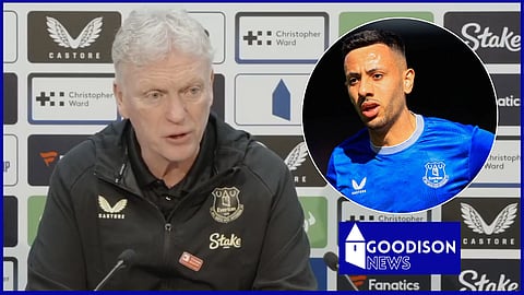 David Moyes has shared a Dwight McNeil update at Everton [credit: Everton on X and Imago]