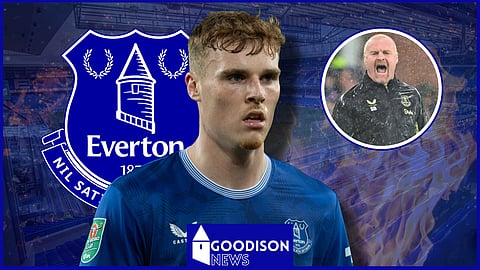 Sean Dyche blasted over Jake O'Brien treatment at Everton. (Credit - Imago)