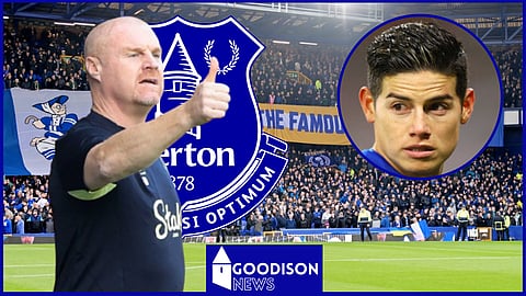Sean Dyche could bring James Rodriguez back to Everton [Credit: Imago]