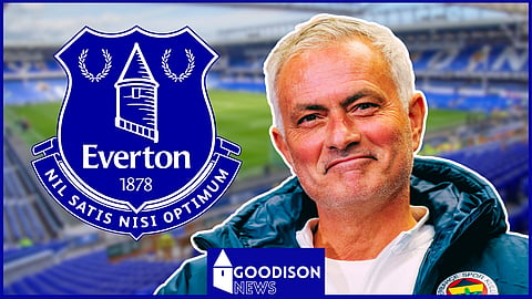Jose Mourinho is linked with Everton. (Credit: Imago)