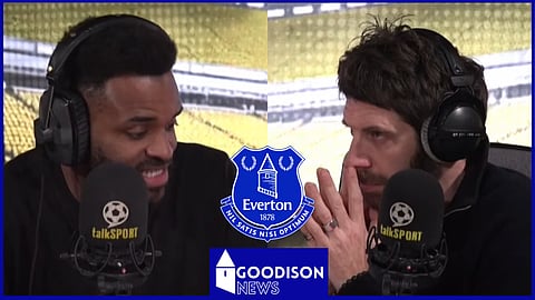 Andy Goldstein and Darren Bent shared their thoughts on Everton live on air. Credit: talkSPORT