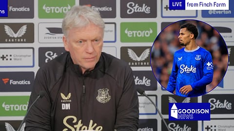 David Moyes has provided an Iliman Ndiaye update. (Credit: Imago/Everton X)