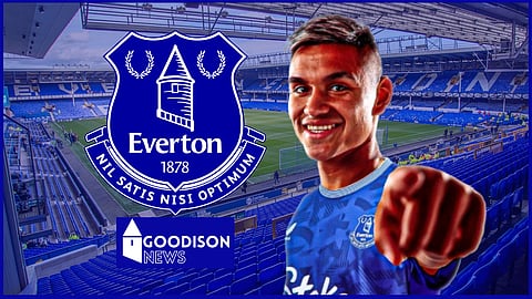 Everton midfielder Carlos Alcaraz.