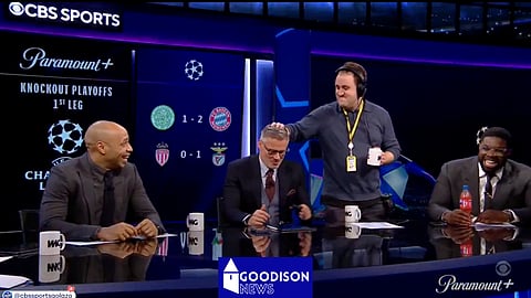 Jamie Carragher endured some stick in the studio following the Merseyside derby [Credit: CBS Sports]
