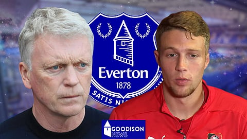 David Moyes wants Adrien Truffert at Everton. (Credit: Imago/France 3 Betagne YouTube)