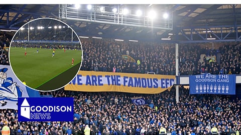 Last-gasp scenes could have caused a "riot" during Everton's draw with Liverpool (Credit: PL Match Centre on X)