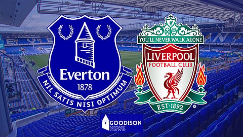 Everton face Liverpool at Goodison Park. (Credit: Imago)