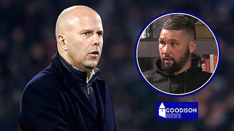 Everton fan has reacted to what Liverpool manager Arne Slot did [credit: Imago and Up Front]
