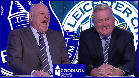 Andy Gray and Richard Keys laughed during Everton v Leicester City [credit: beIN Sports on YouTube]