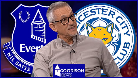 Gary Lineker reacts to Everton incident v Leicester [credit: Match of the Day]
