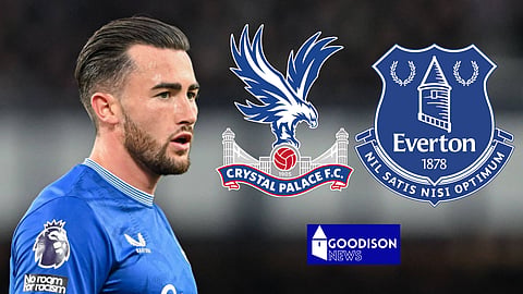 Jack Harrison is failing to make much of an impact for Everton v Palace. (Credit: Imago)