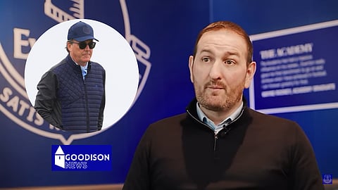 TFG may have made a call on Kevin Thelwell at Everton. (Credit: Imago/Everton FC YouTube)