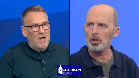 Paul Merson and Mike Dean clashed over Everton v Liverpool [Credit: Sky Sports News]