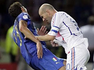 Zidane's most notorious incident came in the 2006 World Cup final when he headbutted Marco Materazzi after the Italian abused his mother. 