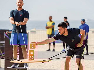 Dubai Police Team during the Dubai Games