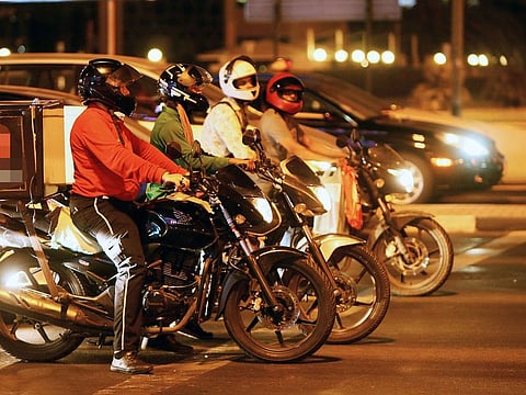 Dubai Police train more than 167 delivery riders on safe driving practices.