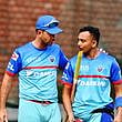 Prithvi Shaw with Ricky Ponting