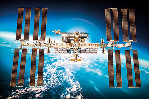 A view of the International Space Station. Space-based data centres promise enhanced global coverage by operating directly in orbit, leveraging solar power and advanced cooling to overcome Earth constraints.
